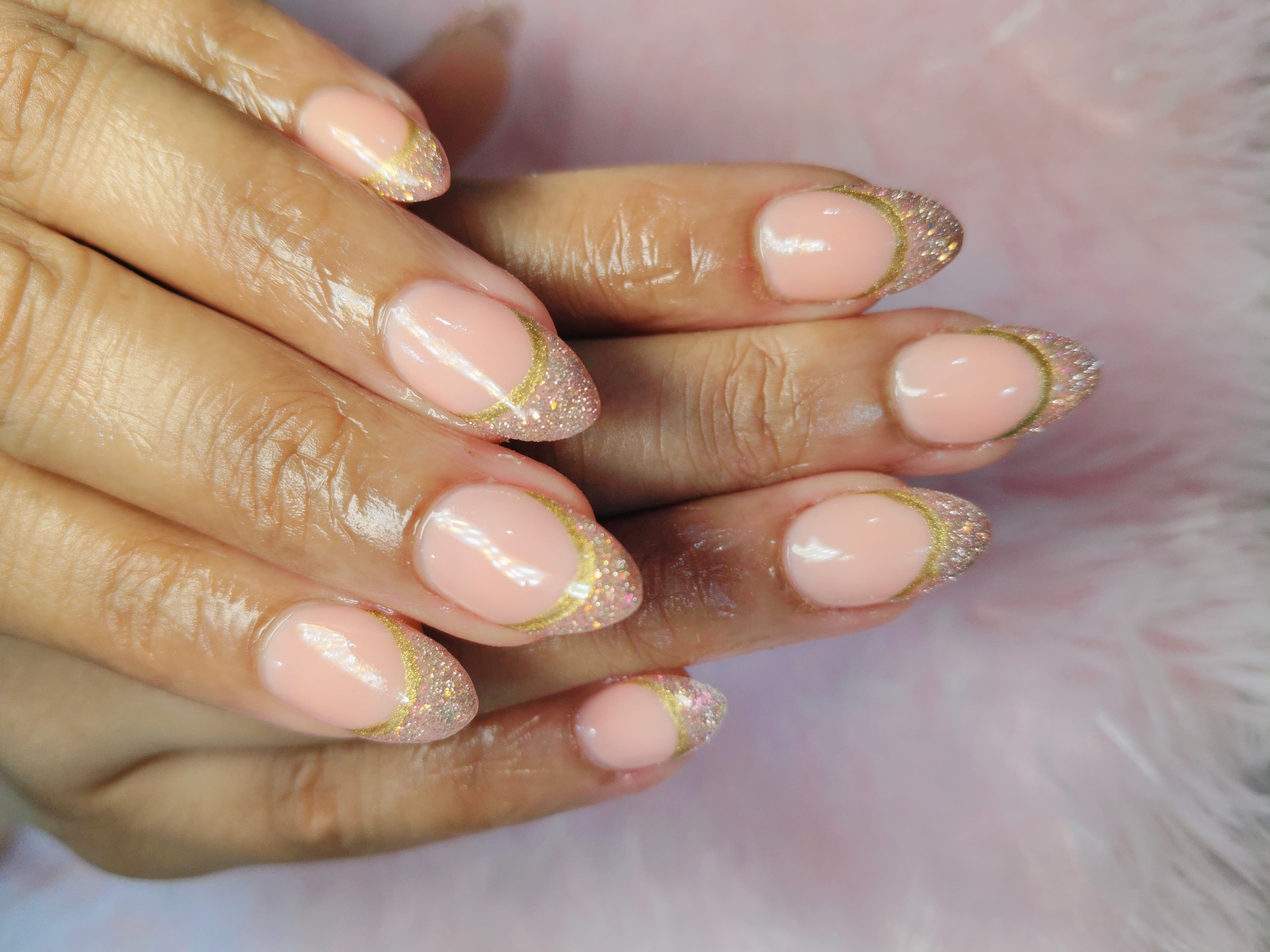 Gum gel extensions with art – photo 4